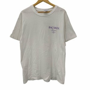 Hanes(ヘインズ) BEEFY USA製 BACARDI ラム酒 両面プリント Tシャツ メンズ im 中古 古着 0503