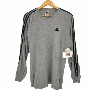 adidas(アディダス) 00s パフォーマンスロゴ スリーライン ロングスリーブTシャツ 長袖 メンズ 中古 古着 1004