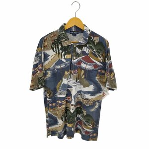 NAUTICA(ノーティカ) 90S 総柄 S/S ポロシャツ メンズ 表記無 中古 古着 0827