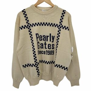 PEARLY GATES(パーリーゲイツ) ロングスリーブ ロゴ ニット メンズ 表記無 中古 古着 0327