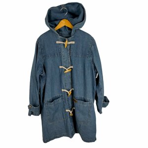 Denim&Co(デニムアンドコー) デニムダッフルコート 脱着フリースライナー付き メンズ 1X 中古 古着 0550