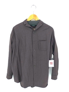 ohta(オオタ) dark brown wide shirts レディース W2 中古 古着 0319