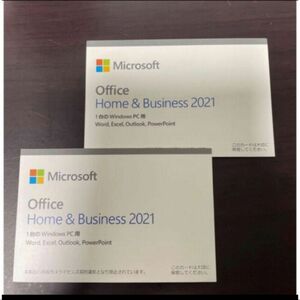 【新品】office2021 home&business 純正　正規品 Microsoft Office 1枚分