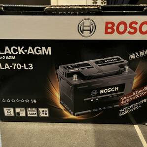 [中古・送料込み]BOSCH １２Vバッテリー 欧州車用バッテリー BLACK-AGM BLA-70-L3の画像1