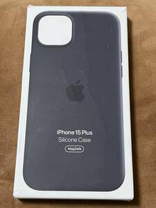 【美品】純正 iPhone 15 Plus シリコンケース・ブラック