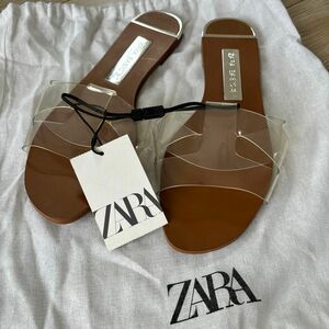 新品　ZARA クリア　サンダル