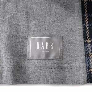 新品 ダックス チェック 切替 ヘンリーネック カットソー M 灰 【I53407】 DAKS LONDON メンズ Tシャツ ロンT プルオーバーの画像6