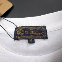 新品 チュウベイ 24SS コットン 刺繍ポケット 半袖 カットソー LL 白 【CH1442093_07】 CHUBEI 春夏 メンズ Tシャツ 丸首 ネームタグ_画像10