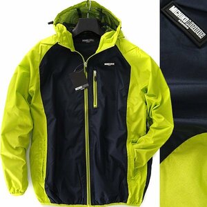  new goods Michiko London bai color hood blouson LL yellow green black [ML85-0003_65]MICHIKO LONDON mountain parka men's spring autumn jacket 