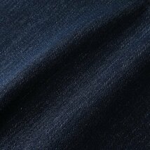 新品 クリスチャンオラーニ デニムライク ストレッチ スラックス 79(M) 紺 【P25345】 CHRISTIAN ORANI メンズ 折り目加工 洗濯可_画像6