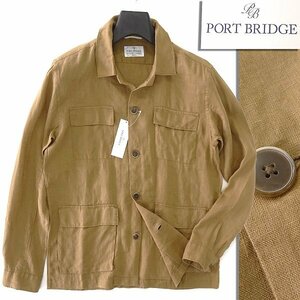 新品 ポートブリッジ リネン フィールド シャツ ジャケット XL ベージュ 【BOE601_720】 春夏 PORT BRIDGE M-65 ミリタリー ブルゾン