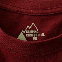 新品 キャンピングコンフォートライフ 春夏 キャンプファイヤー プリント Tシャツ LL 【PW9M-T103_DRE】 CAMPING COMFORT LIFE 半袖_画像7