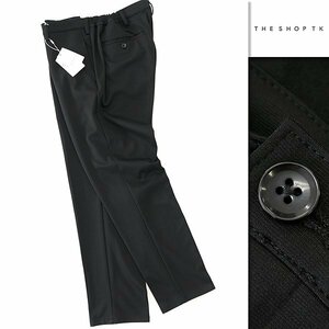  new goods Takeo Kikuchi 2WAY stretch washer bru jersey - pants L black [P30019] THE SHOP TK slacks men's tapered 