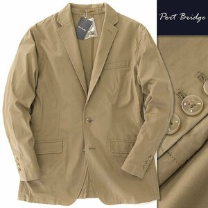  new goods port Bridge spring summer Anne navy blue stretch cotton jacket L beige [BOF208_720] men's PORT BRIDGE lining none blaser 