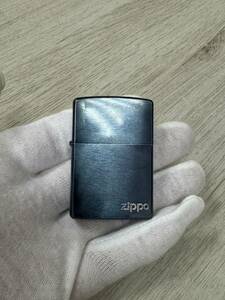 ジッポ　ZIPPO ブルー色　ライター　火花散ります！