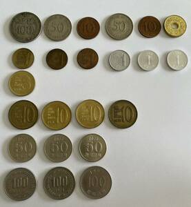 韓国 古銭 まとめ 23枚 1ウォン 5ウォン 10ウォン 50ウォン 100ウォン 美品 特年ある