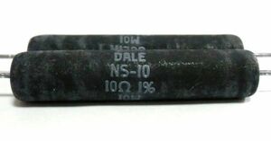[2本] NS-10 10Ω 1% Vishay Dale 無誘導巻線抵抗 最高音質！