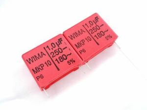 [2個] WIMA 250V 1.0uF ±5% MKP10 高音質オーディオ用フィルムコンデンサ