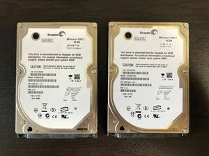 状態:正常(2個セット) 内蔵ハードディスク 2.5インチ 60GB SATA 厚さ9mm Seagate HDD PS3 プレステ3 6A