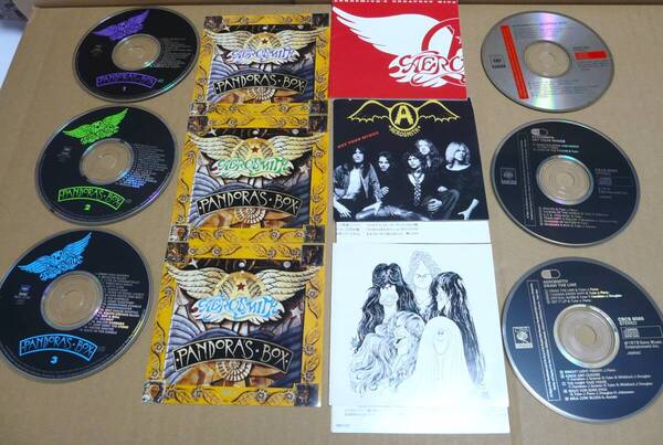 送料無料 CD AEROSMITH'S エアロスミス PANDORS BOX他 6枚セット used