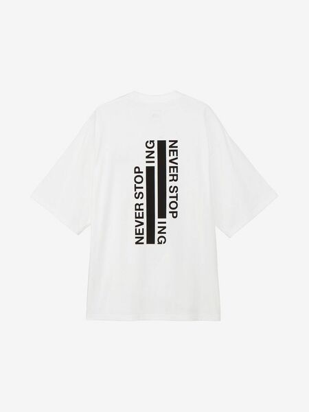 ★新作★　THE NORTH FACE ノースフェイス　S/S NEVER STOP ING Tee ネバーストップアイエヌジーティー　ホワイト W Mサイズ タグ付き