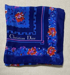 ChristianDior Christian Dior silk 100% scarf France made 