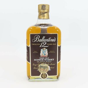 7589-80 Ballantine's バランタイン 12年 ベリーオールド スコッチ ウイスキー 金キャップ 古酒 未開封 750ml/43%