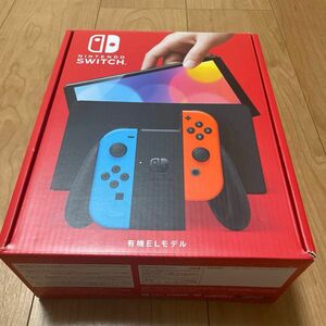 0604301【2022年製】Nintendo Switch ゆ 有機ELモデル ネオンレッド ネオンブルー　備品に欠品なし