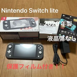 0604202【2020年製】Nintendo Switch lite グレー　液晶傷なし