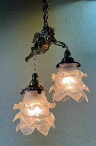 * Italy made ALTERNATIVE*S antique flexible shade enzeru hanging lamp lighting *