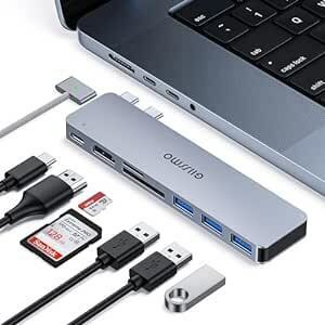 GIISSMO Macbook ハブ Macbook Air Pro 2023 7ポート USB Type C ハブ(サイズ改良)