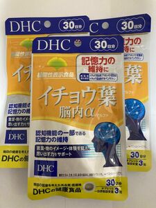 【匿名配送】DHC イチョウ葉 脳内α (アルファ) 30日分 ×3袋