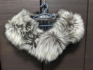  new goods unused * silver FOX * shawl * fox * SaGa fox *SAGA FURS * made in Japan * fox fur 