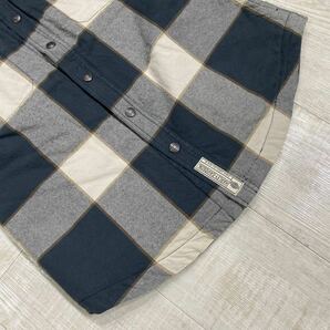 Harley Davidson Check Slim Shirt Jacket ハーレー ダビッドソン ボア チェック 長袖 シャツ スリム ジャケット 刺繍 L/S SIZE Mの画像7