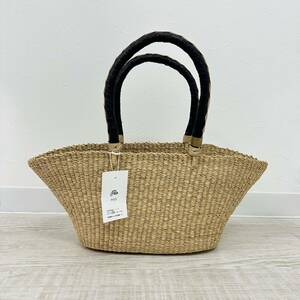 美品 biga bolga basket ビガ ボルガ バスケット カゴバッグ カゴ バッグ トート BAG natural ナチュラル サイズ M 定価13.200円