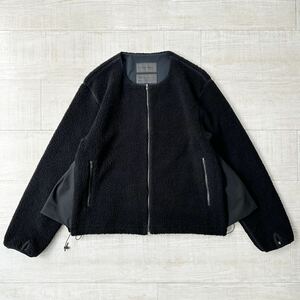 FUMITO GANRYU フミト ガンリュウ ventilation fleece jacket FU4-BL-04 ベンチレーション フリースジャケット ボア ブラック 系 サイズ 2