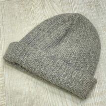 A.P.C. LAINE WOOL KNIT CAP アーペーセー ウール ビーニー ニットキャップ MADE IN FRANCE フランス製 D-TK447 APC グレー 系 SIZE FREE_画像2