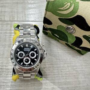 ジャンク品 A BATHING APE アベイシングエイプ エイプ BAPEX ベイペックス 腕時計 自動巻き TIME IS MONKEY !!! APE SHALL NEVER KILL APE