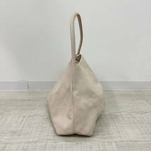 JURGEN LEHL ヨーガンレール レザー トート バッグ BAG ライトベージュ 系 サイズ 本体 40cm x 15cm x 31cm 持ち手 53.5cm 位_画像3