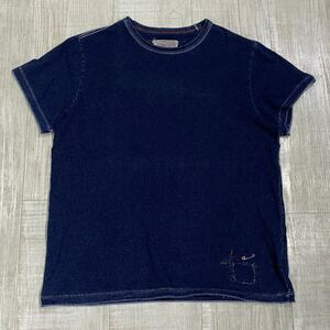 GAP RED Indigo T-shirt Tee ギャップ レッド OLD オールド インディゴ コットン 半袖 Tシャツ T/S レッドステッチ SIZE XS サイズ