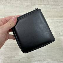 21aw 2021 SOPHNET. ROUND ZIP WALLET SOPH-210075 ソフネット ラウンド ジップ レザー ウォレット 二つ折り 財布 BLACK ブラック_画像5