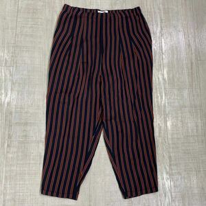 TOGA PULLA Stripe Wide Tapered Pants トーガ プルラ ストライプ ワイド テーパード パンツ TP42-FF245 SIZE 38 サイズ