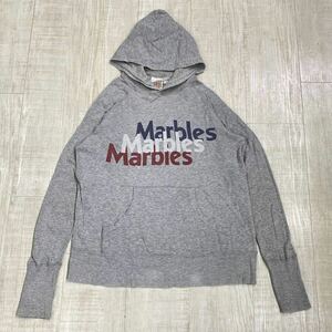 Marbles Pullover Hoodie マーブルズ 染み込み ロゴ プルオーバー ラグラン パーカー フーディー MADE IN JAPAN 日本製 SIZE L サイズ