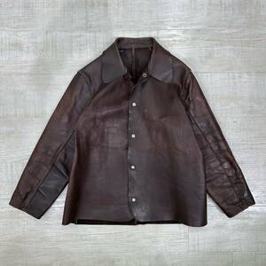 Vintage US 溶接工 レザー ウェルディング ジャケット 希少な 表革 Leather Welding Jacket RCHIVE アーカイブ / かなり古い物だと思います