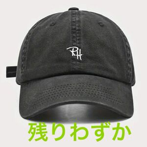 RH ロゴ　キャップ　帽子　男女兼用　ブラック　ネイビー　ベージュ　カーキ