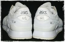 ★送料込み★未使用品★定価13,200円★US4.5/23cm アシックスasics ゲルライトGEL LYTE Ⅲ オールホワイト/グレーロゴ 白 レトロランニング_画像5