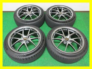 AY429【送料無料】★ BBS ★ RI-A030 ホイールセット 鍛造 美品 ♪ 215/45R18 超溝高 8.5分山 ミシュラン 夏タイヤ PILOT SPORT 5 22年 4本