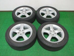 AD917【送料無料 在庫処分】205/55R16 超溝高 ダンロップ 夏タイヤ VEURO VE303 アルミ ホイールセット 4本 スバル レガシィ 純正 激安 ♪