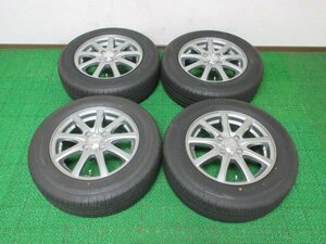 AM254【送料無料】185/65R14 超溝高 9分山 グッドイヤー 夏タイヤ EG01 2021年製 アルミ ホイールセット 4本 激安 モビリオ エアウェイブ