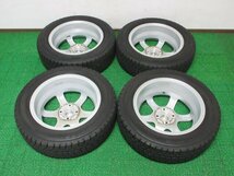 AT783【送料無料】175/65R15 超溝高 8.5~9分山 スタッドレス WINTERMAXX WM02 ♪ 20年製 ホイールセット 4本 激安 フィット インサイト 等_画像10